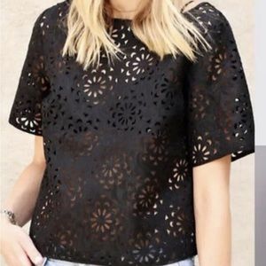 Banana Republic laser cut crop top